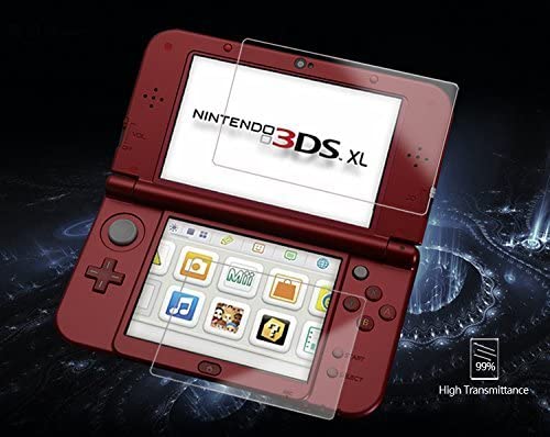 Screen Protector for Nintendo 3DS XL with Anti-Bubble and Anti-Fingerprint (Retro Fam)