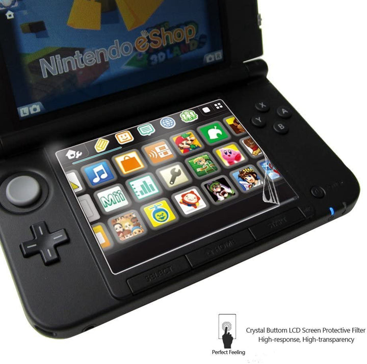 Screen Protector for Nintendo 3DS XL with Anti-Bubble and Anti-Fingerprint (Retro Fam)
