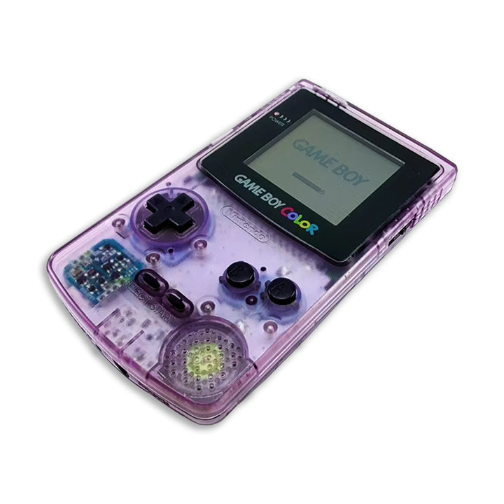 Nintendo Gameboy Color Console: Tetris & Dr Mario - Clear Purple
