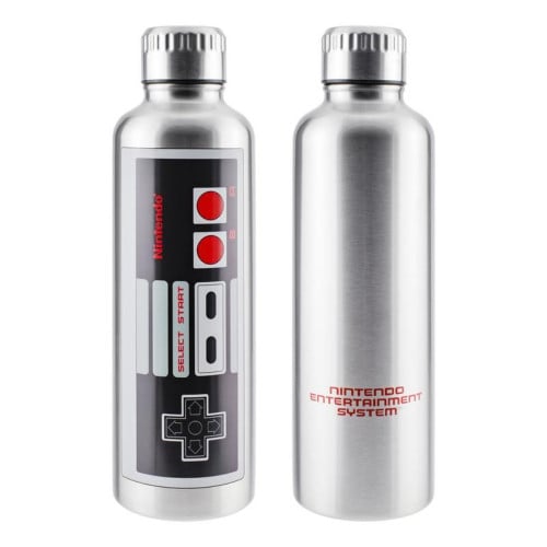 Water Bottle Metal - NES System (Retro Fam)