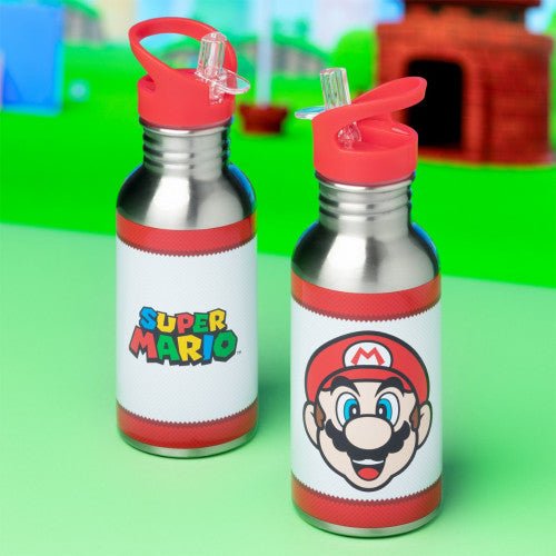 Water Bottle Metal - Super Mario (Retro Fam)