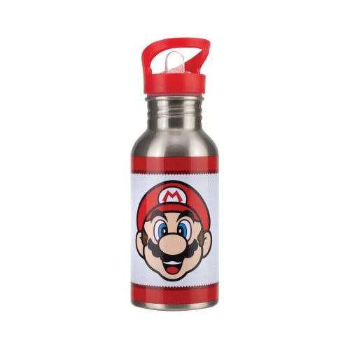 Water Bottle Metal - Super Mario (Retro Fam)