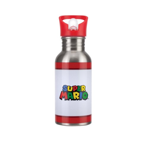 Water Bottle Metal - Super Mario (Retro Fam)