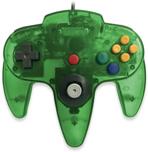 N64 Controller Clear Jungle Green Old Skool (Retro Fam) - Image 2