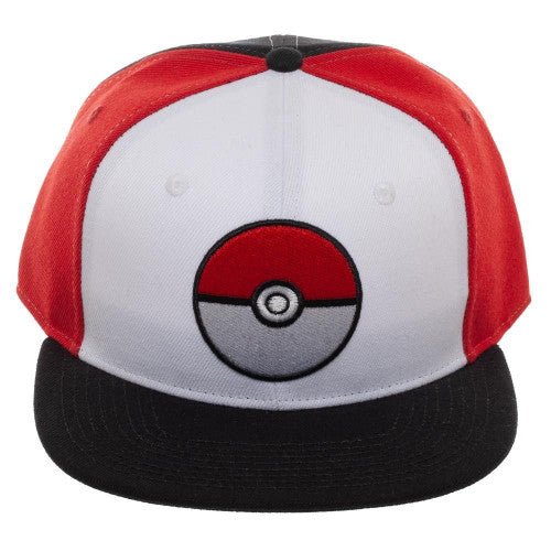 Hat Snapback: Pokemon - Pokeball (Colorblock) (Retro Fam)