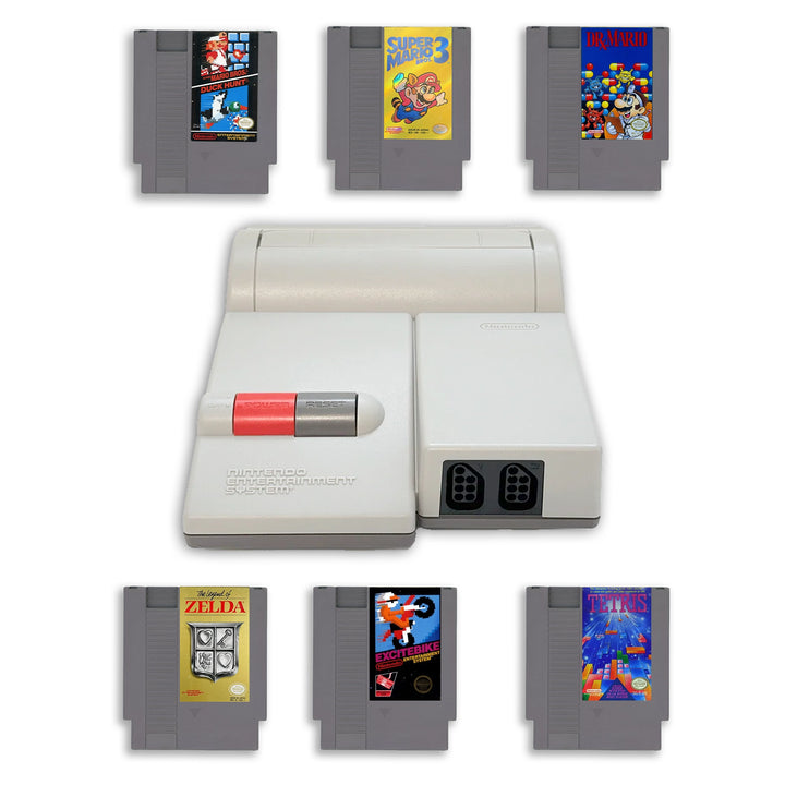 Top Loader NES Console with Top Games 