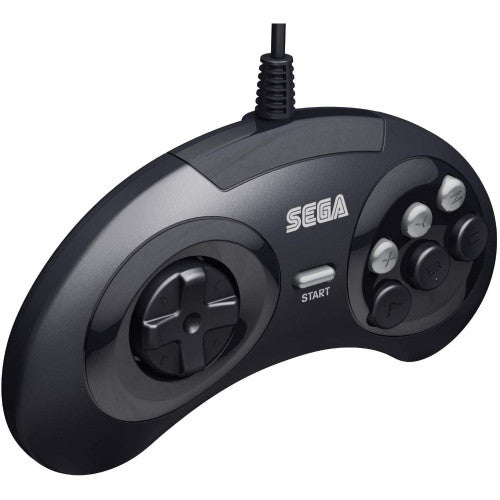 SEGA Genesis 6-button Arcade Original Port Pad Black (Retro Fam)