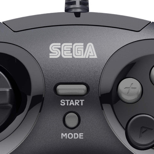 Manette arcade USB 8 boutons SEGA Genesis noire (Retro Fam)