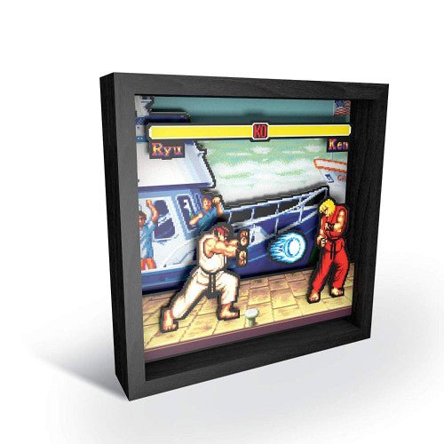 Street Fighter: Boat Scene (9" x 9") (Retro Fam)