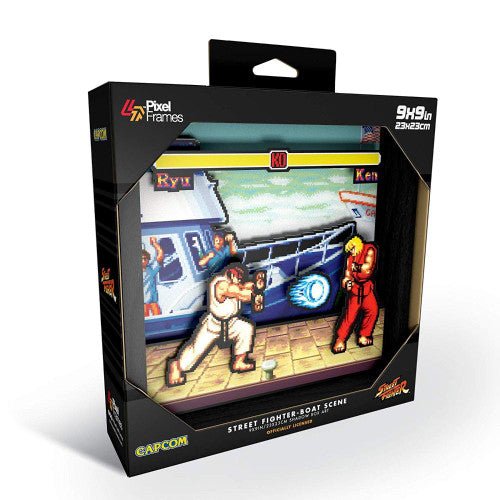 Street Fighter: Boat Scene (9" x 9") (Retro Fam)