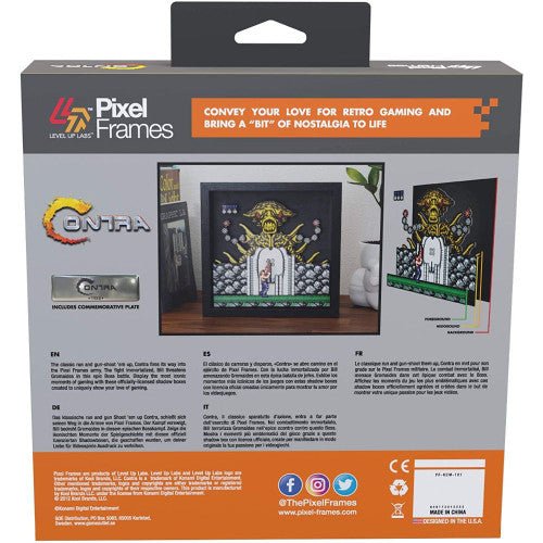 Pixel Frame - Contra (9" x 9") (Retro Fam)