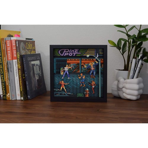 Pixel Frame - Streets of Rage (9" x 9") (Retro Fam)
