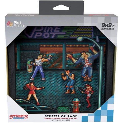 Pixel Frame - Streets of Rage (9" x 9") (Retro Fam)