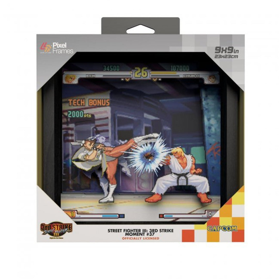 Marco de píxeles - Street Fighter III: 3rd Strike - Momento n.° 37 (23 x 23 cm) (Retro Fam)