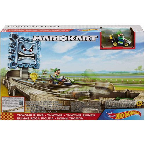 Hot Wheels Mario Kart Thwomp Ruins Track Set (Retro Fam)