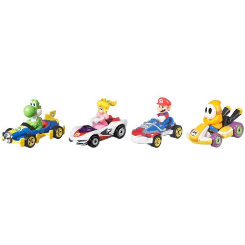 Hot Wheels Mario Kart 4-Pack Bundle - Series 2 (GWB38) (Retro Fam)