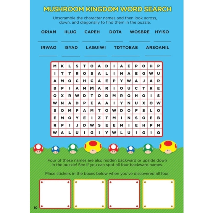 Super Mario Official Sticker Book (Retro Fam)