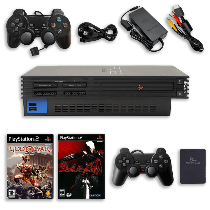 Paquete de Acción de PlayStation 2 – God of War y Devil May Cry – 1 mando, tarjeta de memoria