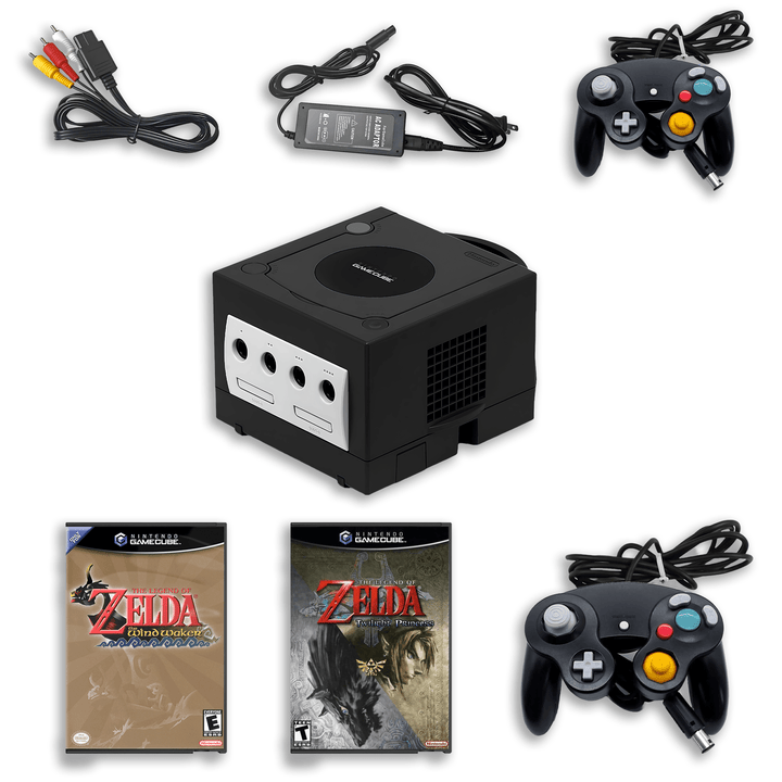 Pack Aventure GameCube – Zelda Wind Waker et Twilight Princess – 1 manette