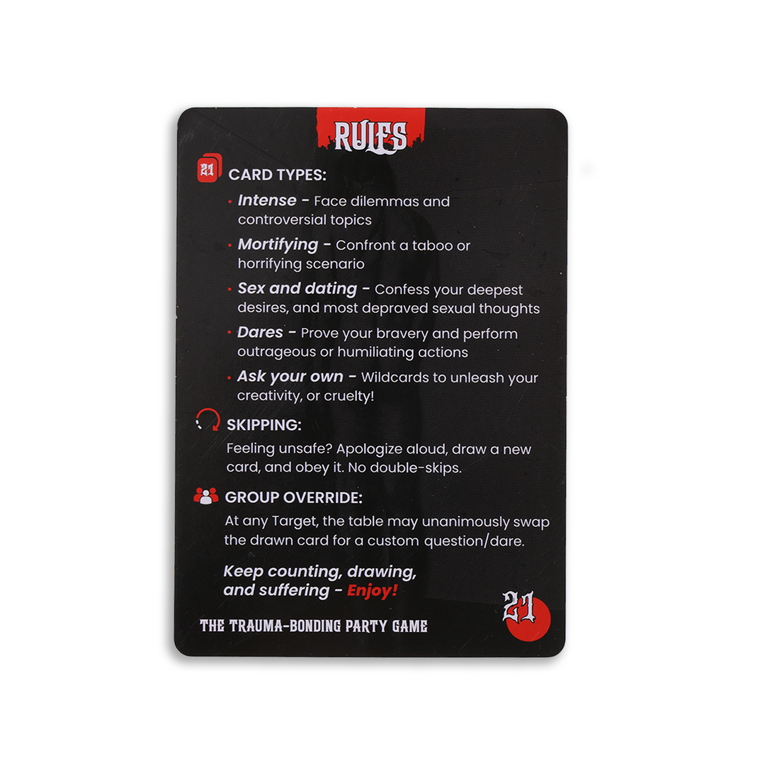 TWENTY-ONE™ – The Ultimate Adult Party Card Game | 225 Fun, Dark & Chaotic Cards