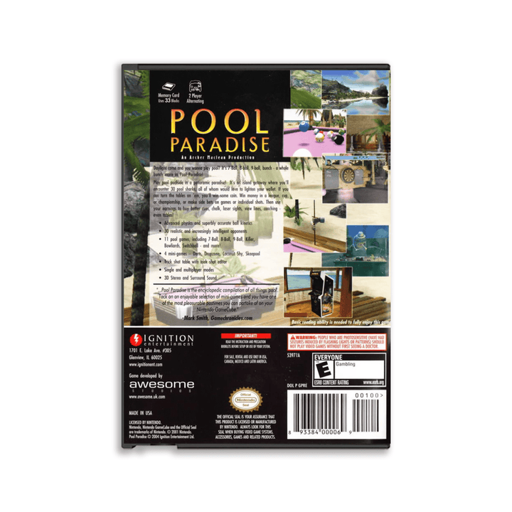 Pool Paradise - Jeu Gamecube