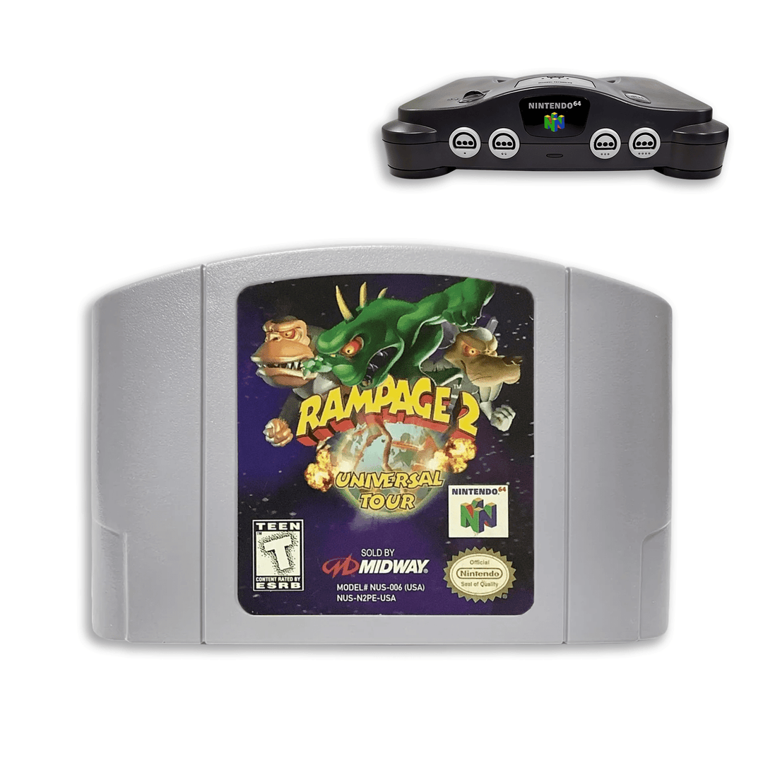 Rampage 2: Universal Tour - N64 Game