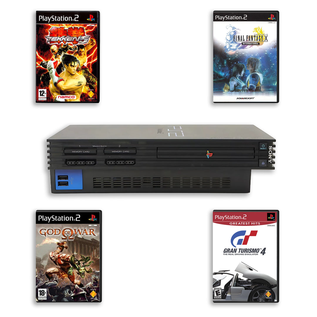 Playstation 2 PS2 Console Bundle: Grand Theft Auto 3, Vice City & San Andreas