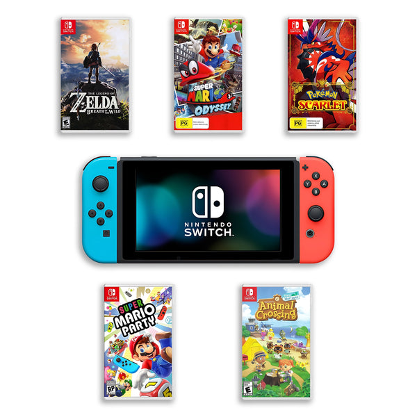 Consola Switch Neon Red & Blue Core + Paquete Mario Kart 8 Deluxe - Image 2