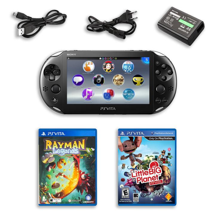 PS Vita Console Bundle: Little Big Planet & Rayman Legends (Retro Fam)
