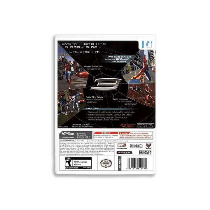Spiderman 3 - Juego de Wii