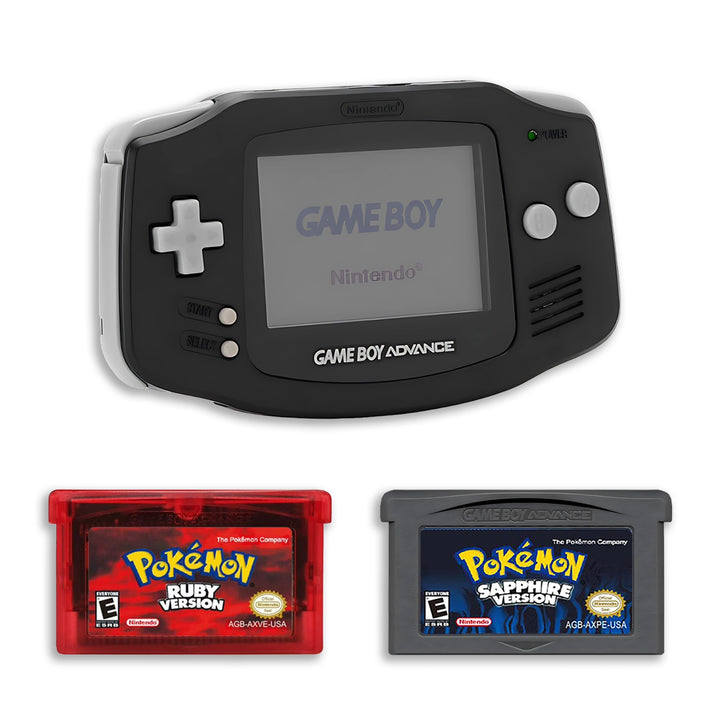 Lote de consola Game Boy Advance (GBA) Pokémon Rubí y Zafiro