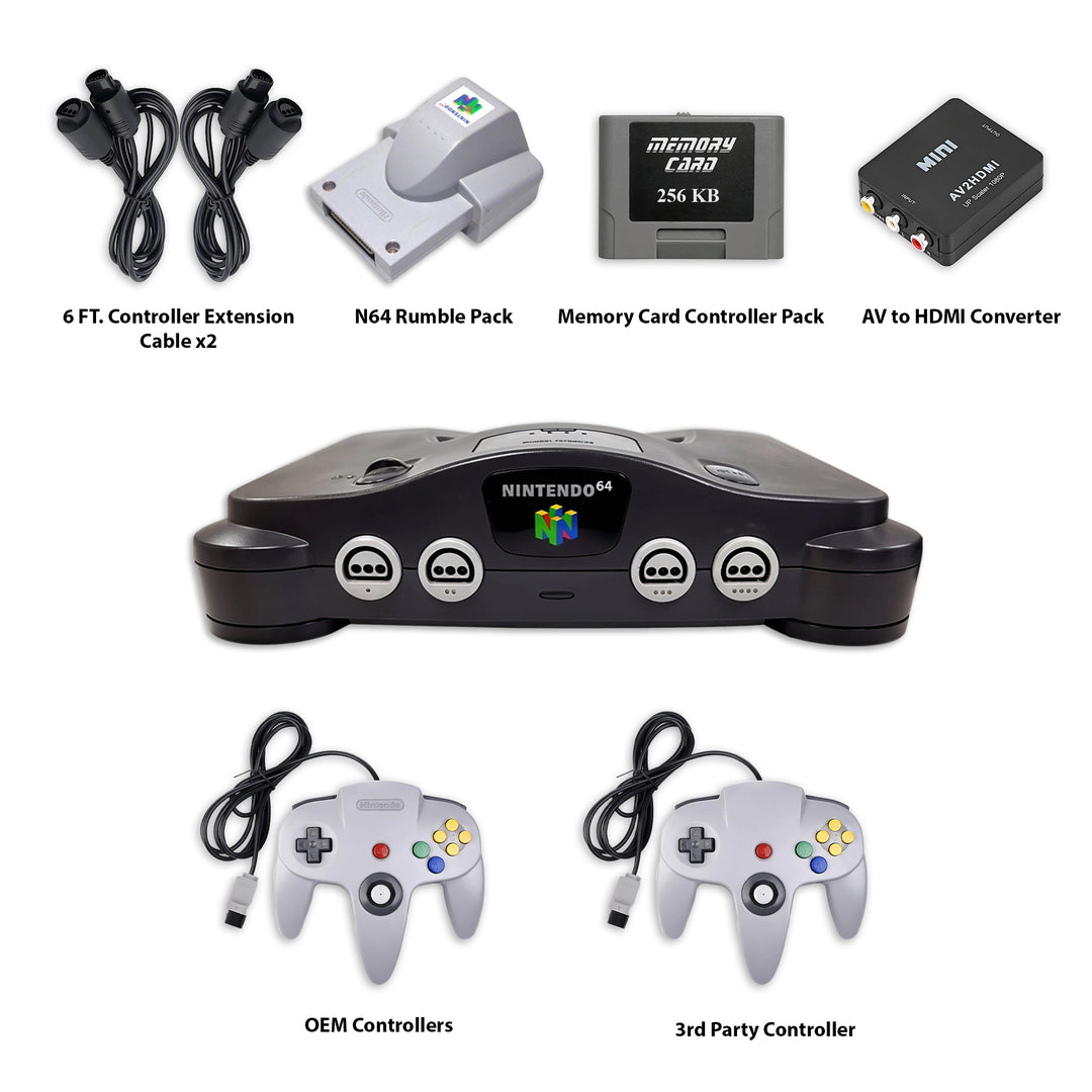 Nintendo 64 RPG Collection – Paper Mario & Quest 64 – 1 Controller