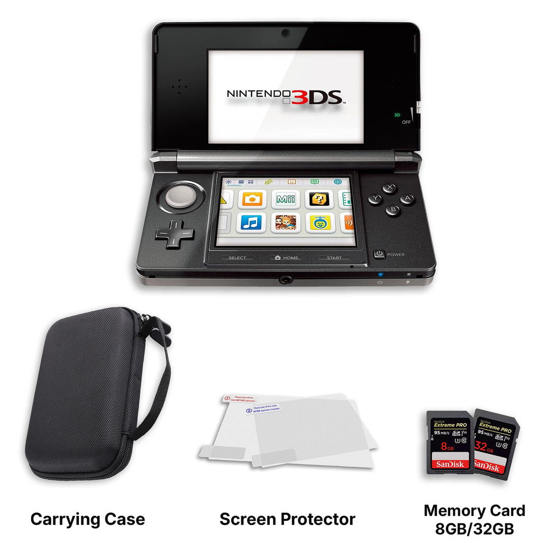 Nintendo 3DS Starter Kit – Mario Kart 7 & Super Mario 3D Land – Charger, Stylus