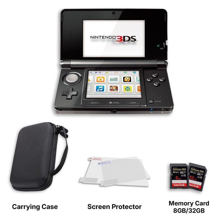 Nintendo 3DS Starter Kit – Mario Kart 7 & Super Mario 3D Land – Charger, Stylus