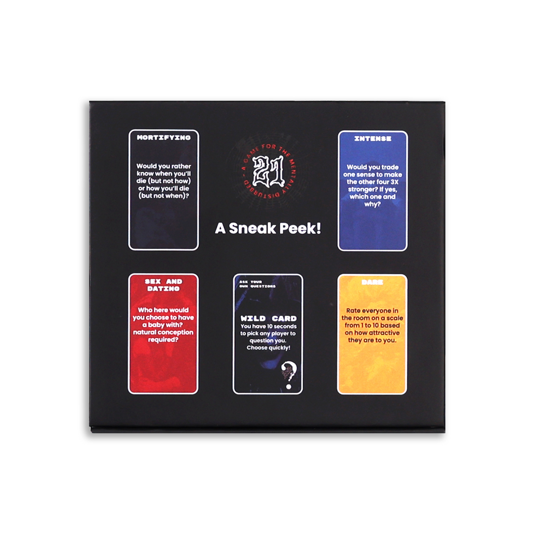 TWENTY-ONE™ – The Ultimate Adult Party Card Game | 225 Fun, Dark & Chaotic Cards