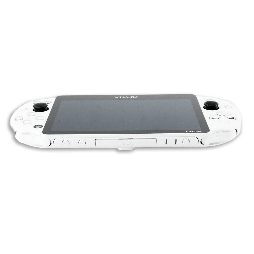 PlayStation Vita 2000 Console Crystal White with Top Angle View