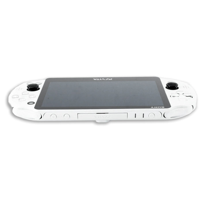 PlayStation Vita 2000 Console Crystal White with Top Angle View