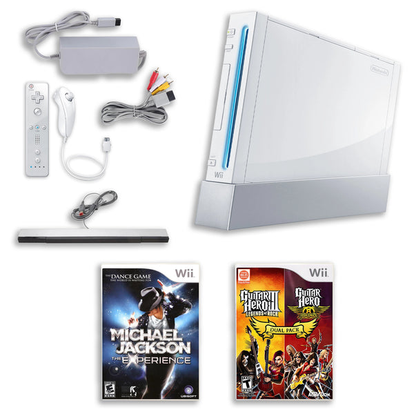 Wii Console: Michael Jackson & Guitar Hero Dual Pack - Image 2