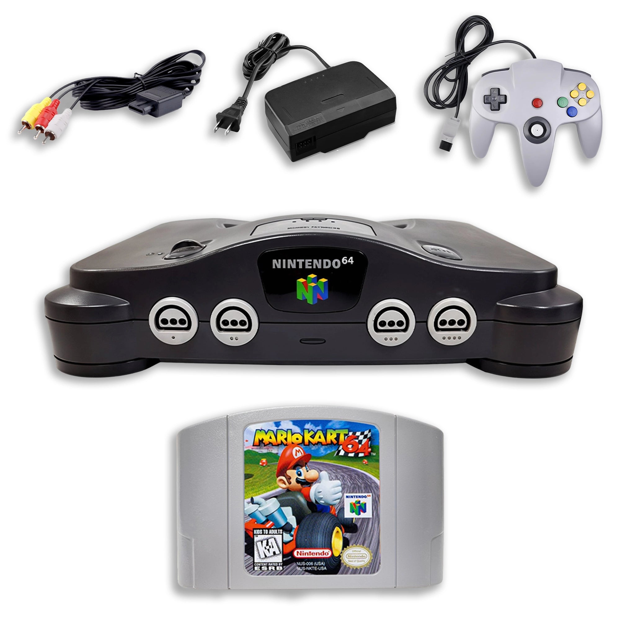 Own Nintendo 64 Console with Mario Kart 64 Racing Fun - RetroFam