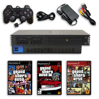 Playstation 2 PS2 Console Bundle: Grand Theft Auto 3, Vice City & San Andreas