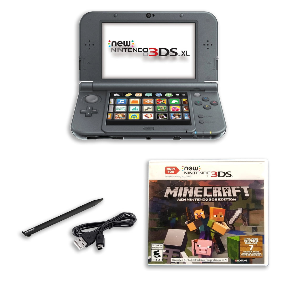 Minecraft 3ds Shell Grab New 3DS Console + Classic Minecraft Adventure Pack - RetroFam