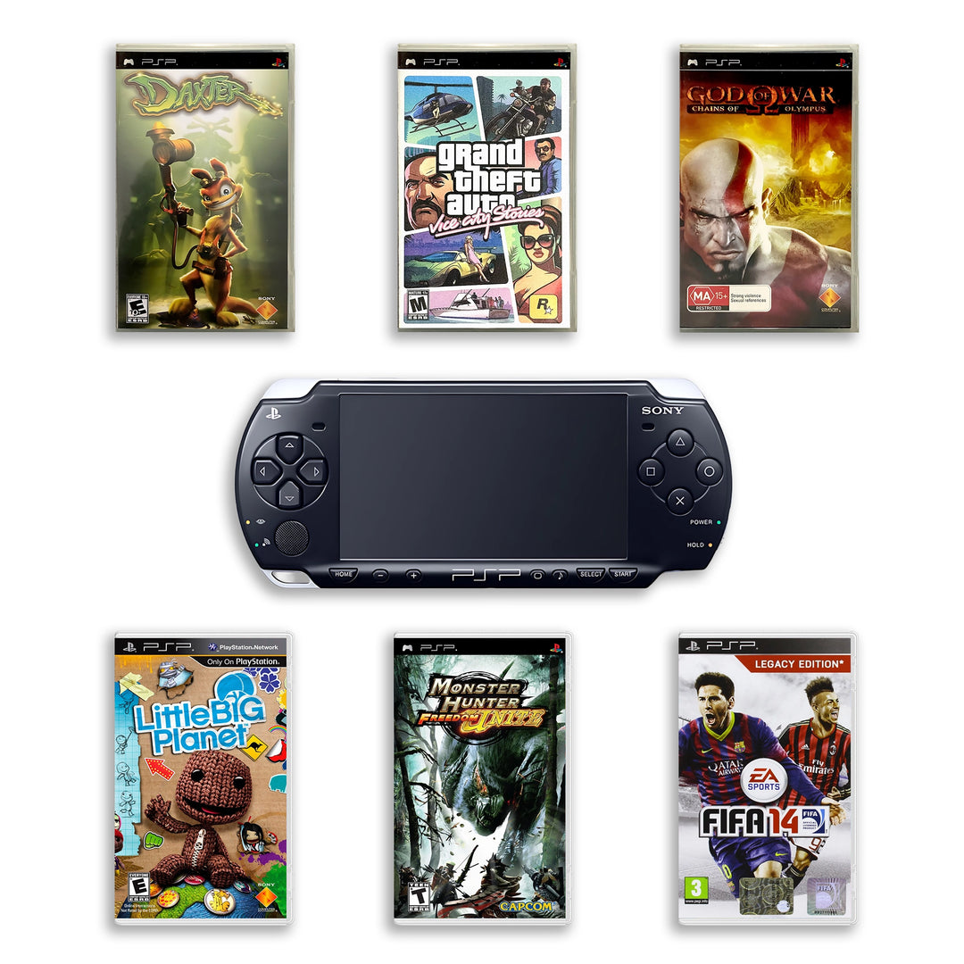 PlayStation Portable PSP 2000 Console with Top Games