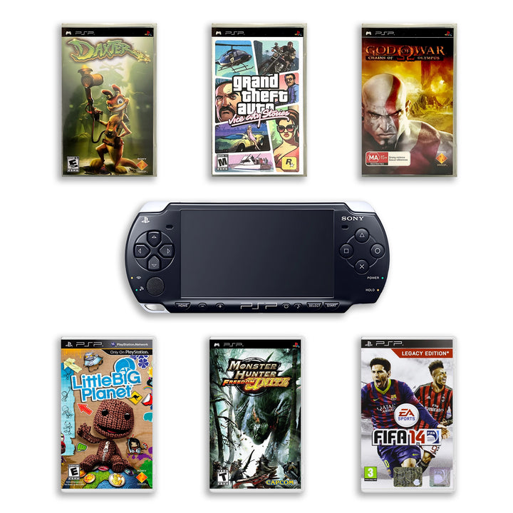 PlayStation Portable PSP 2000 Console with Top Games