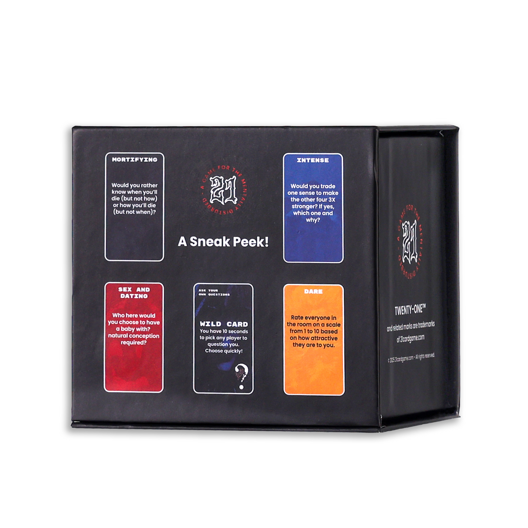 TWENTY-ONE™ – The Ultimate Adult Party Card Game | 225 Fun, Dark & Chaotic Cards