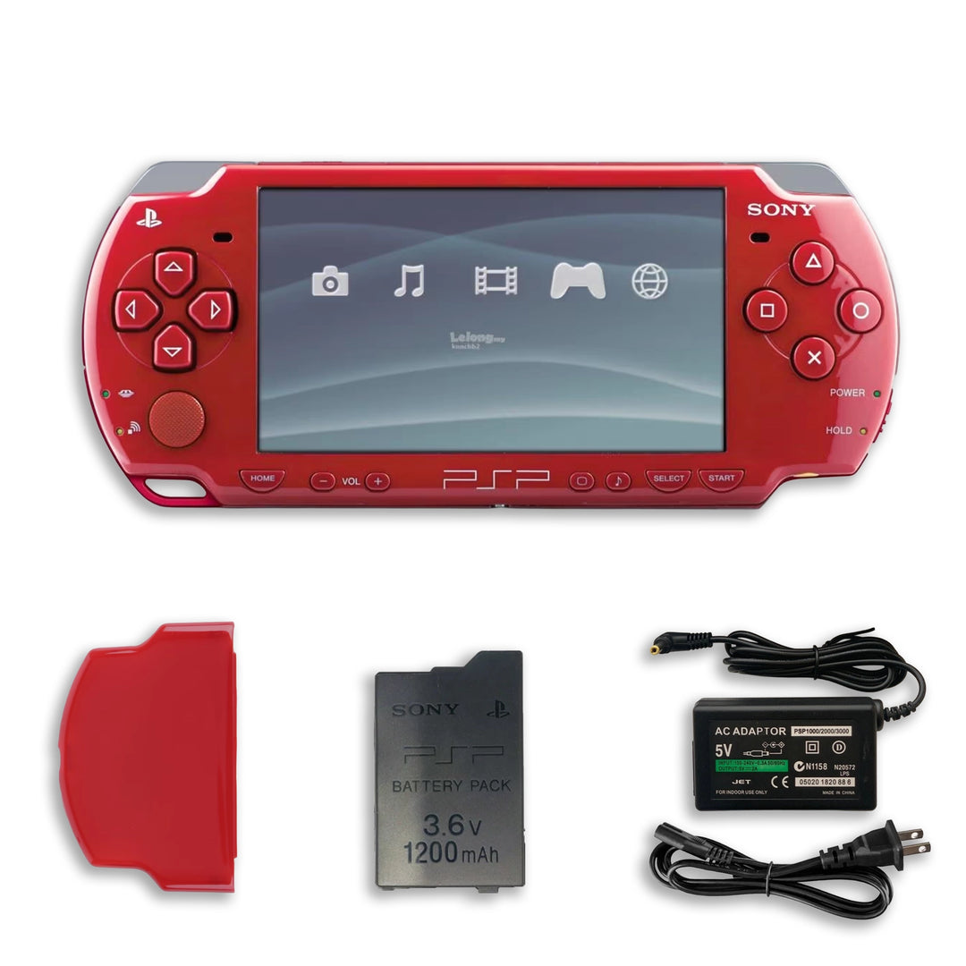 PlayStation Portable PSP 2000 Console Red