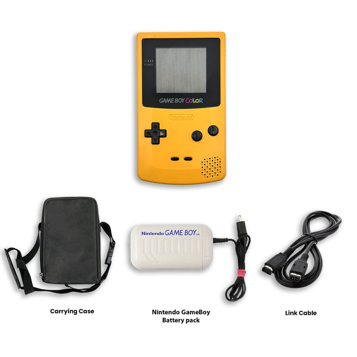 Gameboy Color Console Carrying Case, Bttery pack, Link Cable