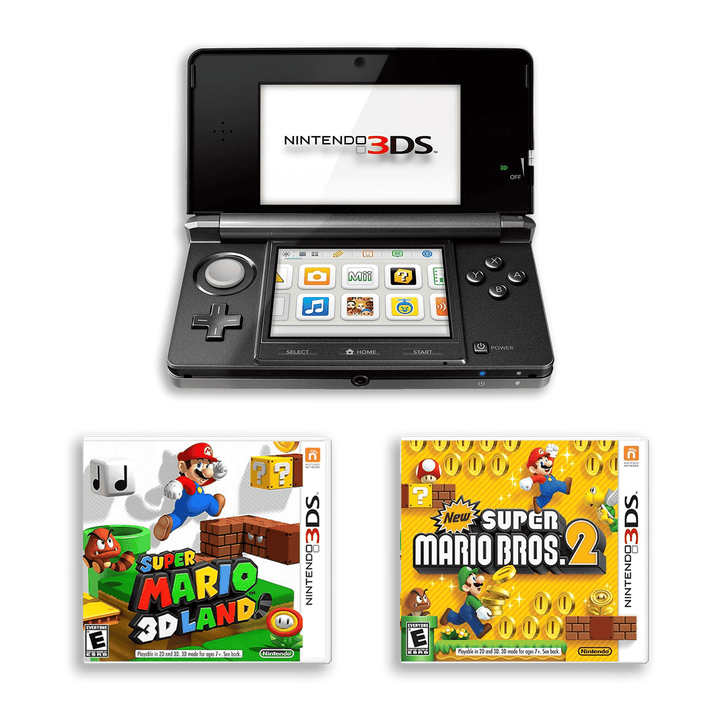 RetroFam Nintendo 3DS Console Bundle: Super Mario 3D Land & New Super Mario Bros. 2
