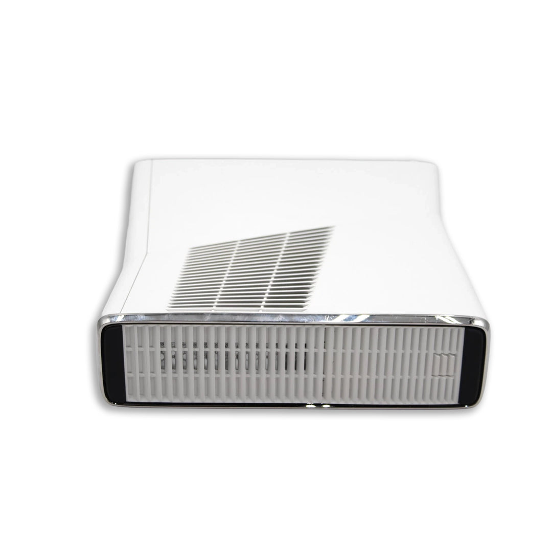 Xbox 360 Model S Console White  with Side and Back View