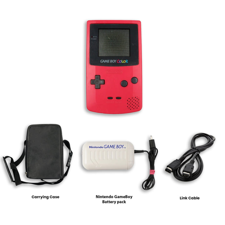 Gameboy Color Console Bery Carrying Case, Battery Pack and Link Cable