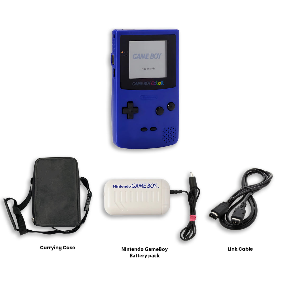 Gameboy Color Carrying Case, Battery Pack and Link Cable
